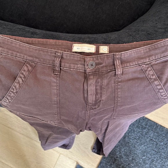 Anthropologie HEI Purple / Plum Low Rise Skinny Cargo Jeans - Size 31 - Picture 8 of 10